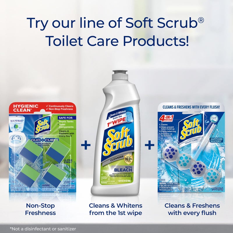 Soft Scrub in-Tank Toilet Cleaner Duo-Cubes, Alpine Fresh, 4Count - Image 5